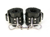 Black Satin Lined Ankle Cuffs