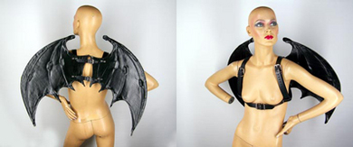 Leather Bat Wings