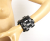 2 1/2 Leather/Bolts Wristband