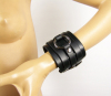 2 1/2 Wide Leather Wristband With 1 O Ring