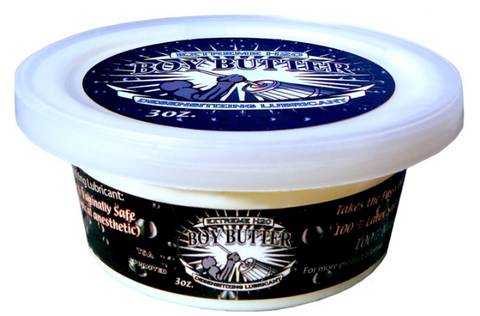 H20 Boy Butter Extreme Desensitizing Lubricant 3 oz Tub TSA Approved and Latex Condom Safe