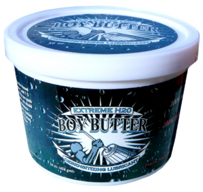 H20 Boy Butter Extreme Desensitizing 16 oz Tub Latex Condom and Vaginally SafeSafe