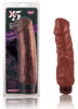 X5 Realistic Hard On 9 Waterproof Vibrating Dildo-Brown