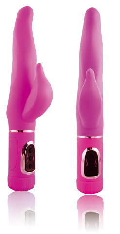 Mia - Pure Silicone Waterproof Vibrator with 7 Vibrating Functions- Purple