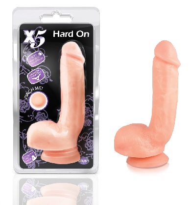 X5 Hard On Realistic Feel 8.75 Cock - Natural 