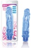 Wild Ride-Natural Feel 9 Vibrating Dildo-blue
