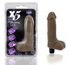 Realistic Feel Waterproof 7 inch vibrating Cock - brown