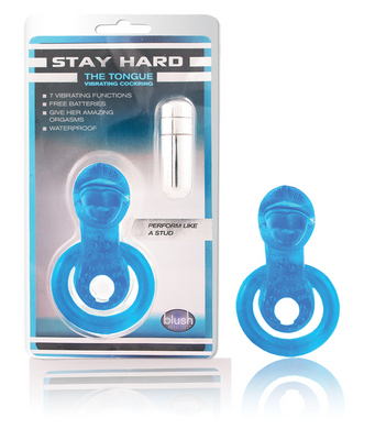 The Tongue- Dual Ring Cockring with 7 Vibrating Patterns