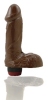 Natural Feel 7 Cock with Vibrating-Brown