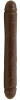 16 Inch Natural Feel Double Dong - Brown