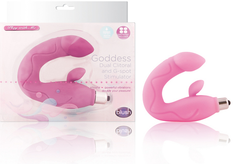 Goddess Pure Silicone Waterproof 7 Function Vibrator pink