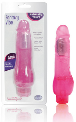 Fantasy Vibe 8.5″” Waterproof Vibrating Dildo-Pink