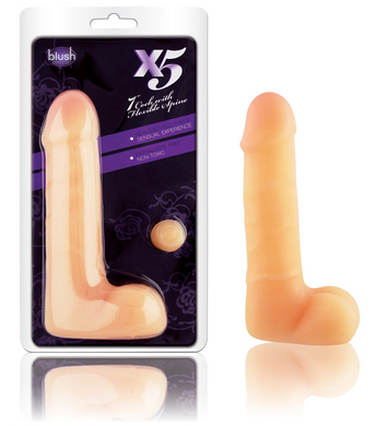 X5 7 inch Natural Feel Dildo with Flexible Internal Spine