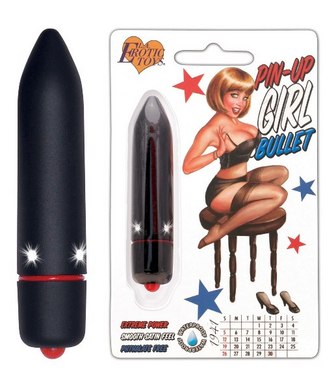 Pinup Girl Waterproof Bullets with Smooth Satin Feel-black