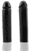 Natural Feel 8 Inch Realistic  Dong -Black Colored