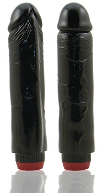 8 Inch Vibrating Cock black