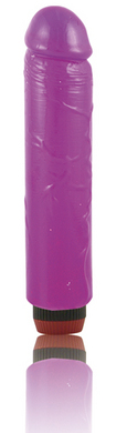 Natural Feel 8 inch vibrating cock-purple