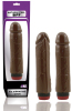 Natural Feel 8 inch vibrating cock-brown