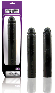 Natural Feel 10 Inch Cock – Black