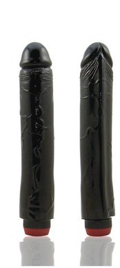 10 Inch Vibrating Cock - Black
