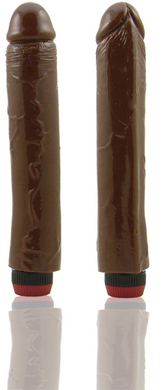 Natural Feel 10 inch vibrating cock-brown