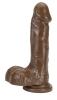 6 inch  brown dildo with Suction Cup