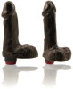 Natural Feel 6 Inch Vibrating Cock - brown