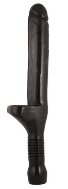 The Sword 16 inch realistic dildo with handle-black