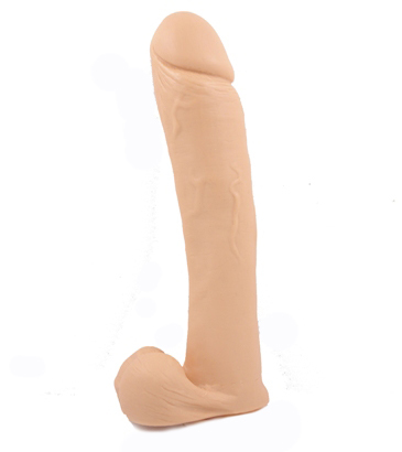 Extreme 16 inch realistic dildo flesh