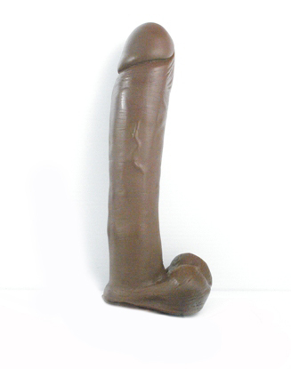 Extreme 16 inch realistic dildo brown