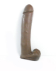Extreme 16 inch realistic dildo brown