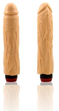 Natural Feel 8 Inch Vibrating Cock-Natural 
