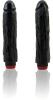 Natural Feel Pimp My Rod 8 inch Vibrating Cock-Midnight Black