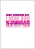 Blah Blah Blah Valentine's Day Greeting Card