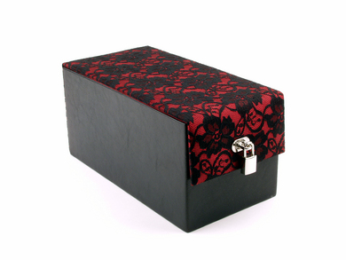 DevineToy Box-Wine Lace Overlay