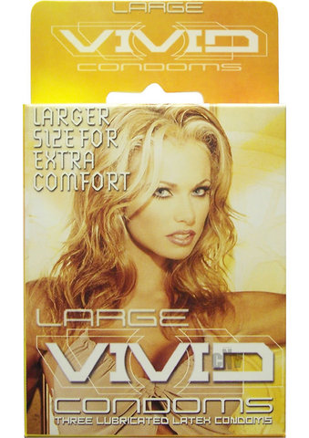 Vivid Large Condom 3pk