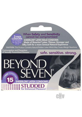 Beyond Seven Studded Condom 12s