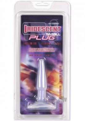 Iridescent Butt Plug Small Blue