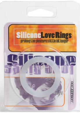 Silicone Love Ring Clear Small