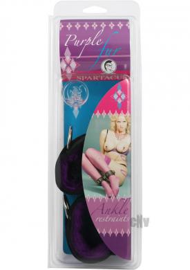 Purple Fur Line Ankle Restraints
