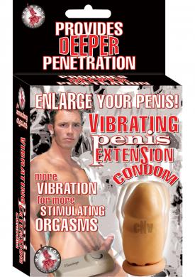 Vibrating Penis Extension Condom