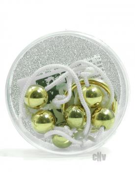 Gold Anal Beads Small