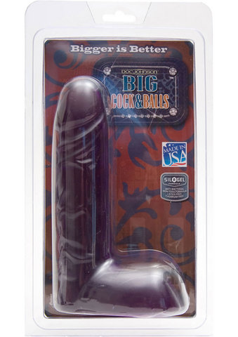 Big Cock and Balls Amethyst Jelly