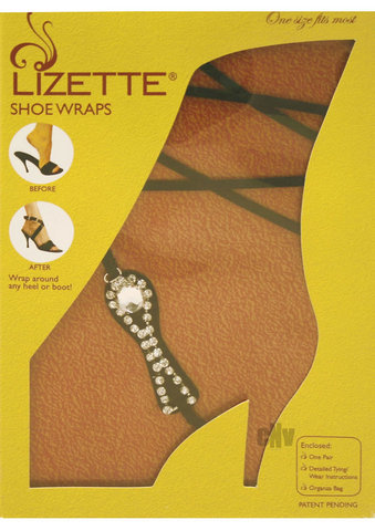 Shoe Wrap Keyhole Medallion – Blk