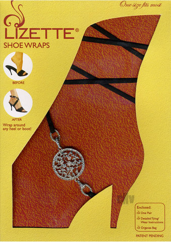Shoe Wrap Round Medallion – Blk