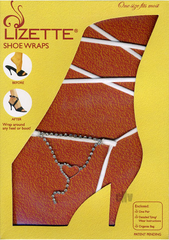 Shoe Wrap Heart – White