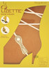 Shoe Wrap Keyhole Medallion - White