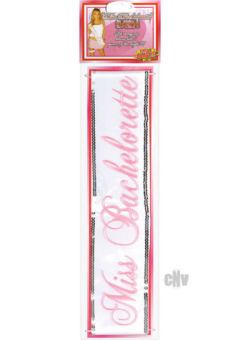 Embroidered Bachelorette Sash Wsequins