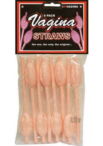 Vagina Sipping Straws 8pk