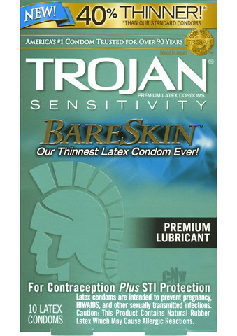 Trojan Sensitivity Bare Skin 10`s
